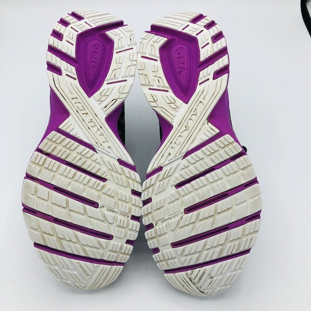 Brooks Women's Black and Purple Running Sneakers - Picture 9 of 11